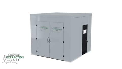 Fire Rated Booth 1 modular extraction lab with 1-hour fire-rated panels and Class 1 Division 1 compliance