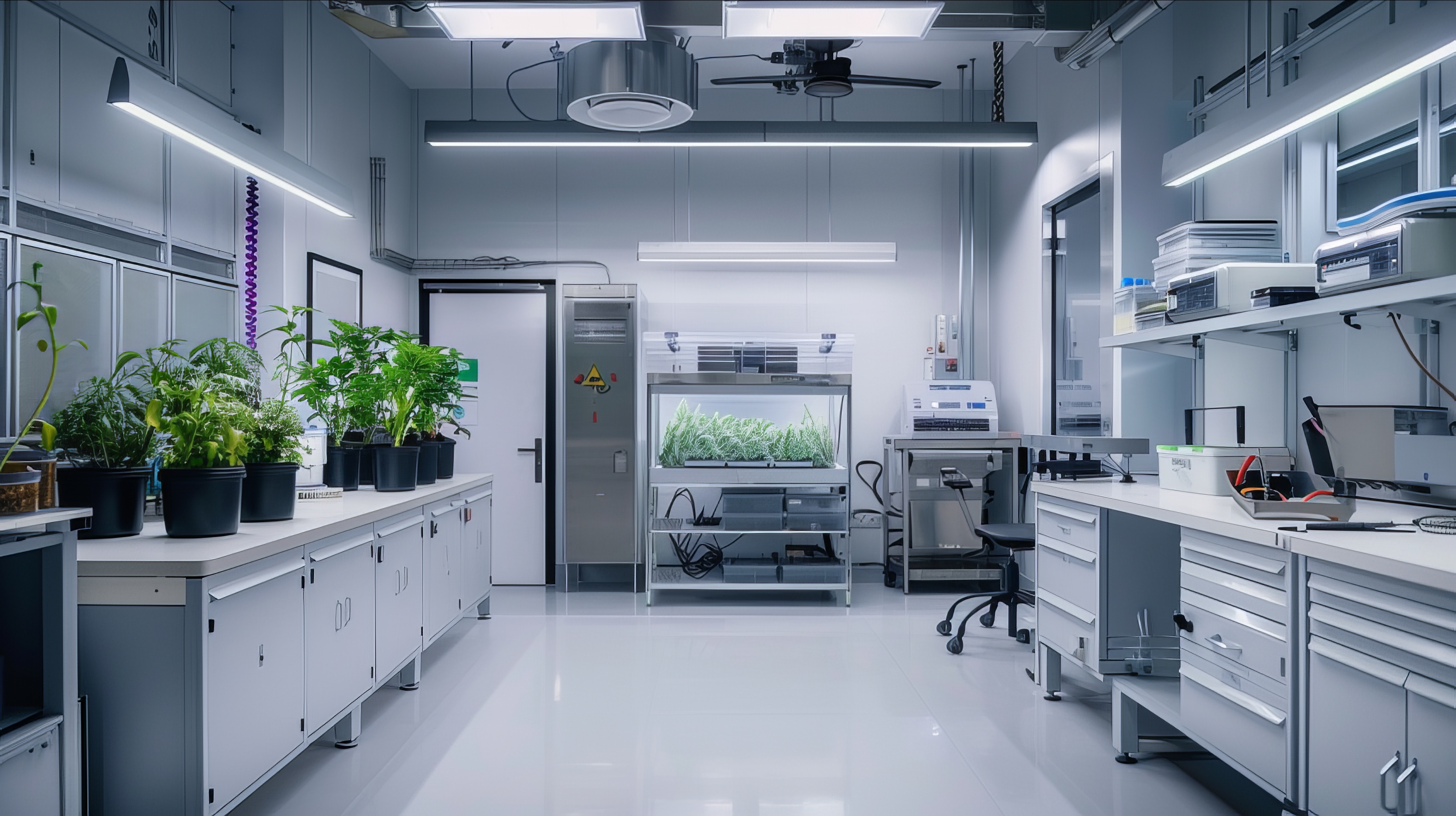 Controlled environment laboratory designed for plant growth and research