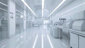 Clean laboratory environment featuring integrated HVAC and air filtration systems for environmental control