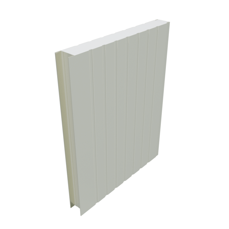 3D render of modular panel system showing front and side access design